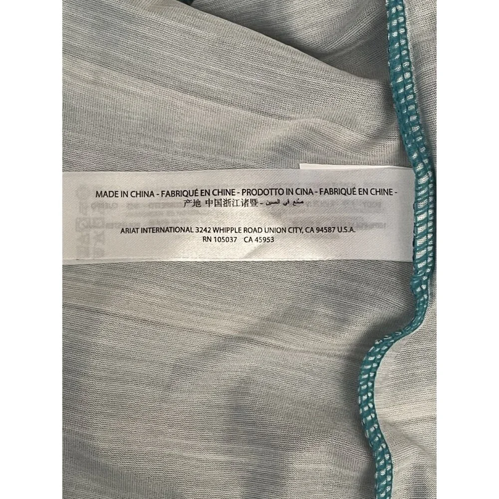 Ariat Laguna AriatTEK® V-Neck Short Sleeve Top Sun Protection Fabric™ Size XL - Picture 9 of 11